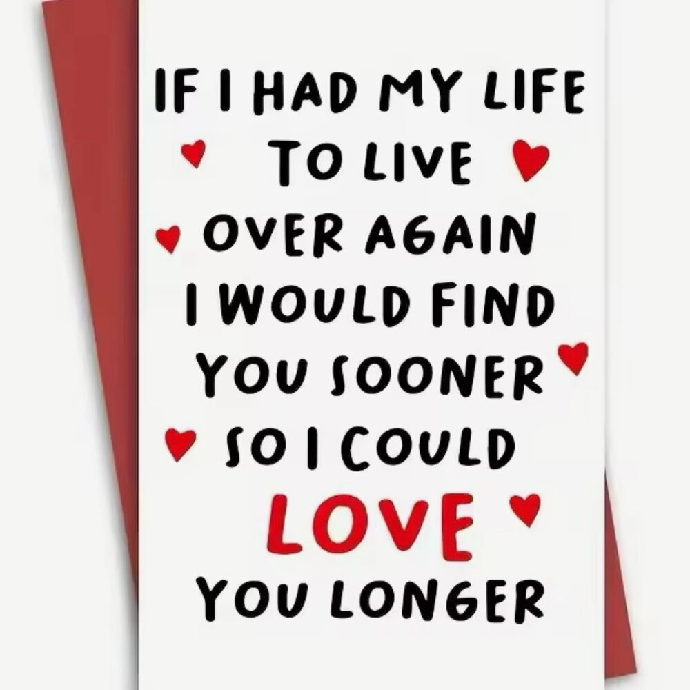 Love You Longer: Heartfelt Romance Greeting Card